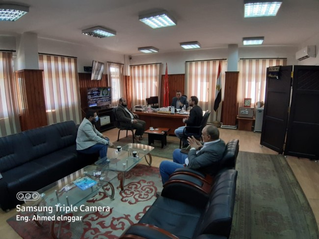 جانب من زيارة النائب خالد أبو خطيب للنوبارية
