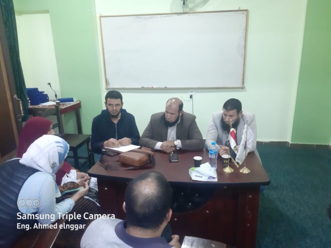 جانب من زيارة النائب خالد أبو خطيب للنوبارية