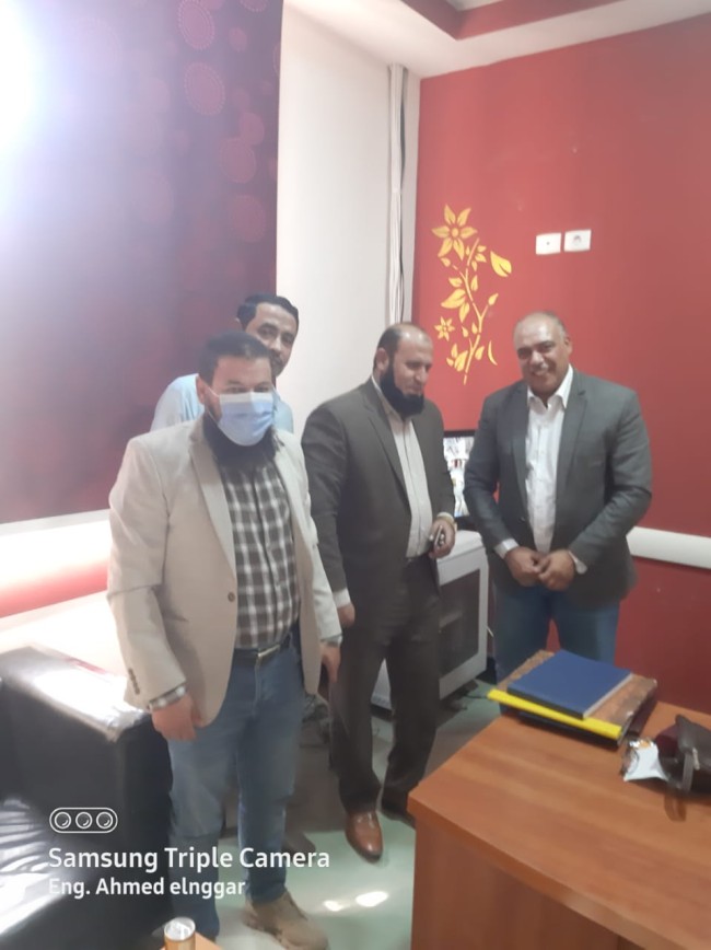 جانب من زيارة النائب خالد أبو خطيب للنوبارية