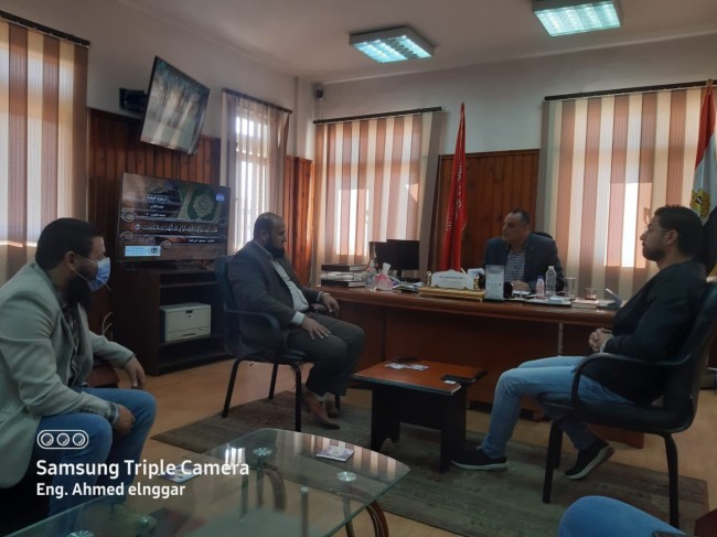 جانب من زيارة النائب خالد أبو خطيب للنوبارية