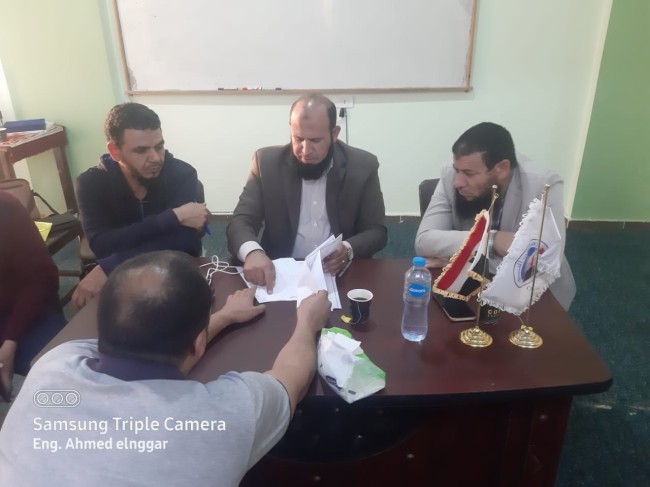 جانب من زيارة النائب خالد أبو خطيب للنوبارية