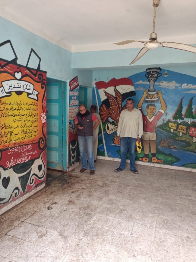 النائب عبدالحكيم مسعود بصحبة لجنة المعاينة