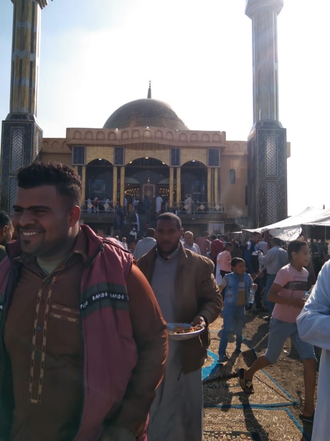 جانب من مشاركة النائب خالد أبوخطيب في افتتاح المسجد