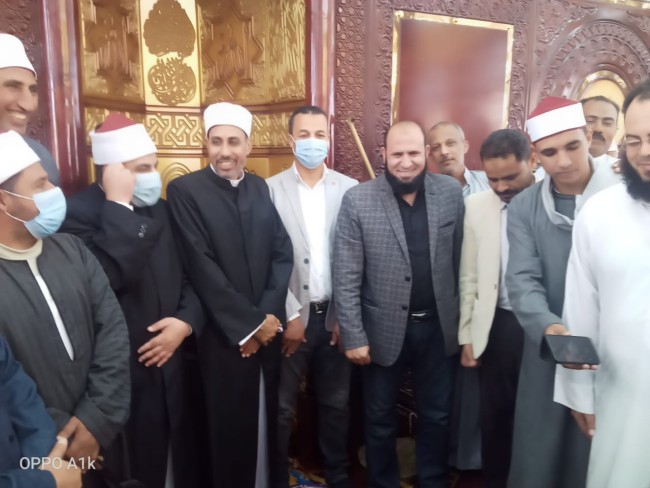 جانب من مشاركة النائب خالد أبوخطيب في افتتاح المسجد