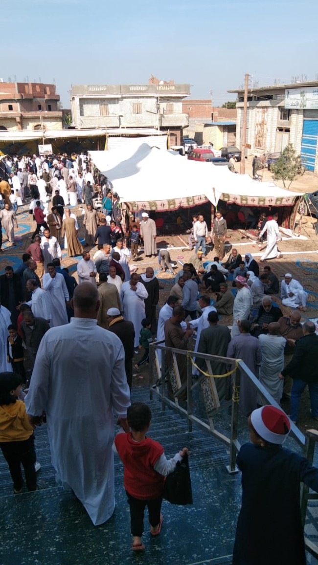 جانب من مشاركة النائب خالد أبوخطيب في افتتاح المسجد