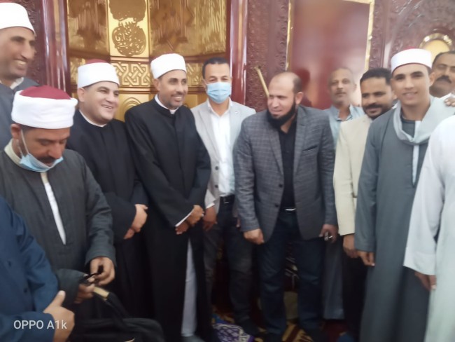جانب من مشاركة النائب خالد أبوخطيب في افتتاح المسجد
