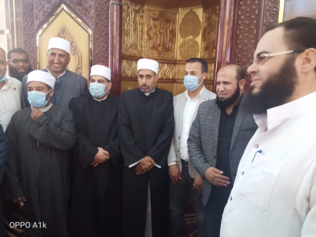 جانب من مشاركة النائب خالد أبوخطيب في افتتاح المسجد