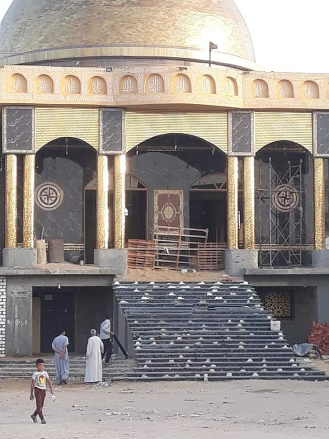 جانب من مشاركة النائب خالد أبوخطيب في افتتاح المسجد