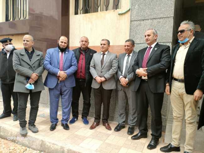 النائب خالد أبوخطيب مع اللواء هشام آمنة محافظ البحيرة