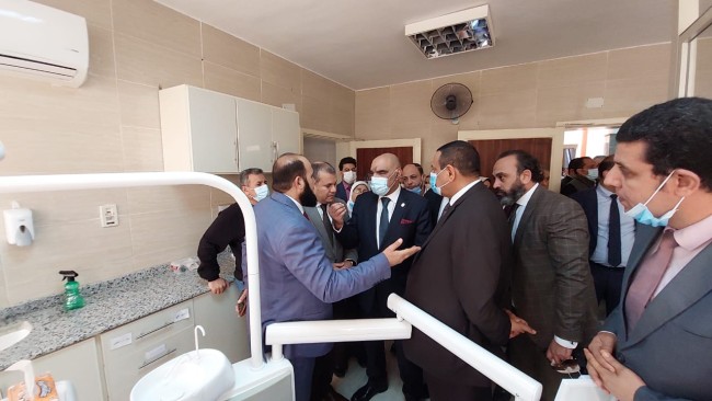 النائب خالد أبوخطيب مع اللواء هشام آمنة محافظ البحيرة