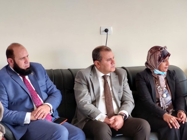 النائب خالد أبوخطيب مع اللواء هشام آمنة محافظ البحيرة