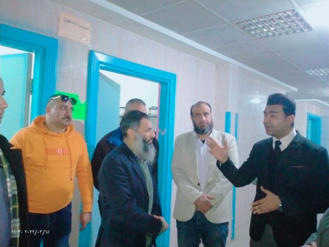 جانب من زيارة النائب أحمد حمدي خطاب للمستشفى