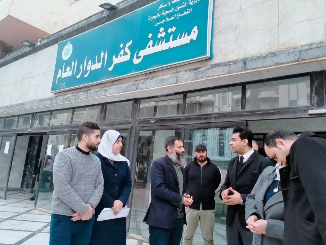 جانب من زيارة النائب أحمد حمدي خطاب للمستشفى