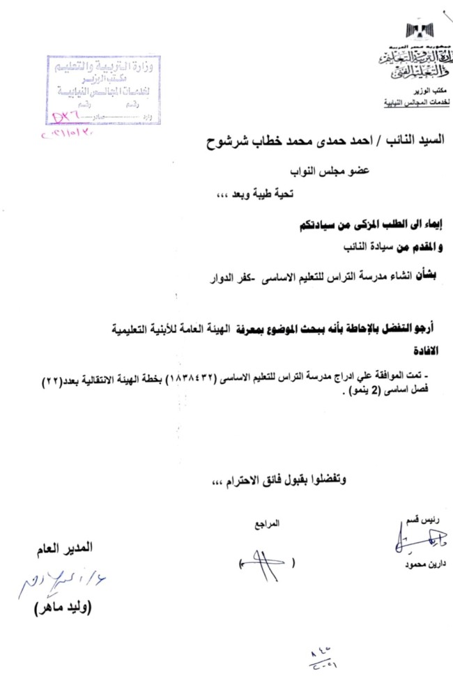 النائب أحمد حمدي خطاب عضو مجلس النواب