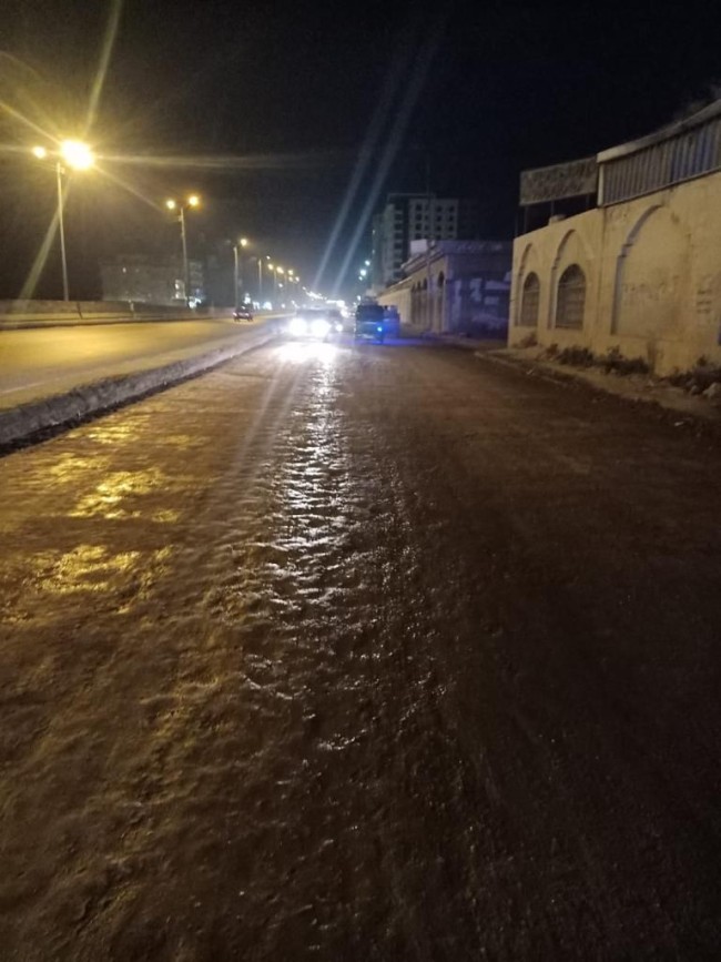 الطريق بعد الرصف