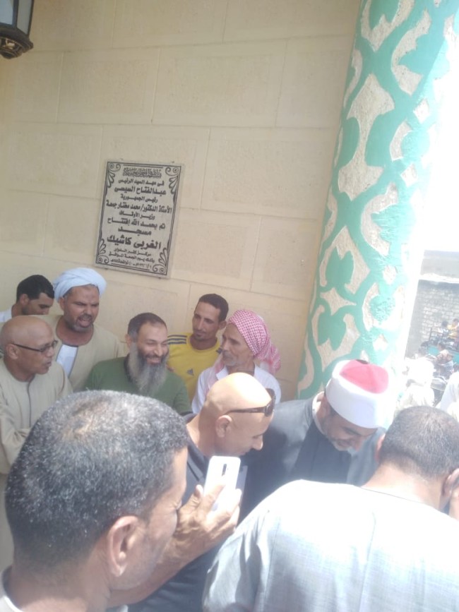 مشاركة النائب أحمد حمدي الأهالي في افتتاح المسجد