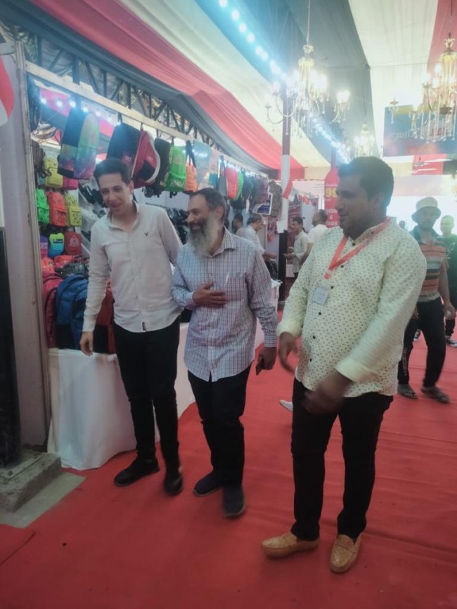 جانب من مشاركة النائب أحمد حمدي في افتتاح معرض "أهلا مدارس" بكفر الدوار