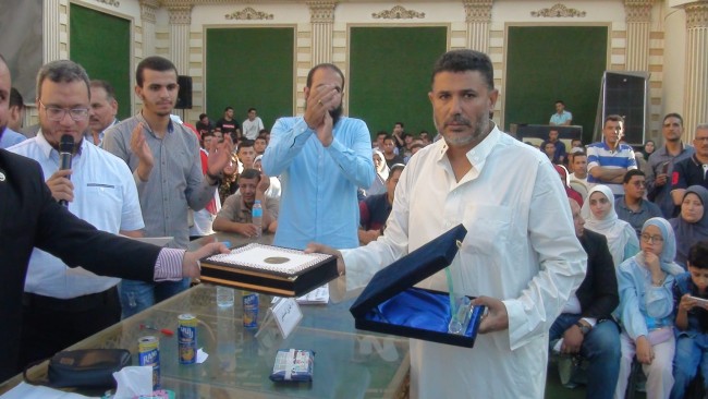 جانب من تكريم أسر أبناء حزب النور الذين توفوا أثناء تأدية عملهم