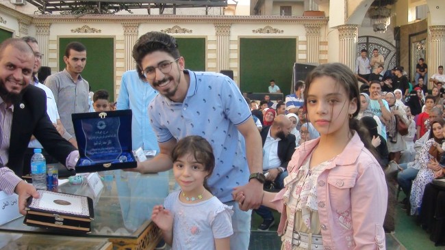 جانب من تكريم أسر أبناء حزب النور الذين توفوا أثناء تأدية عملهم