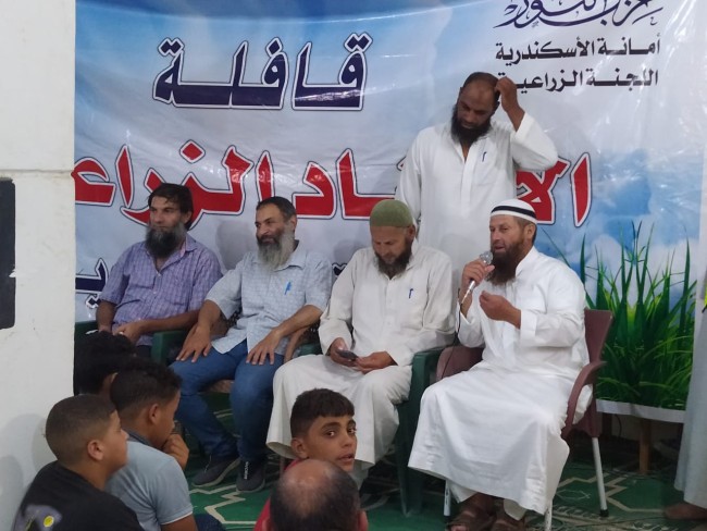 جانب من قافلة الإرشاد الزراعي لحزب النور بمركز كفر الدوار