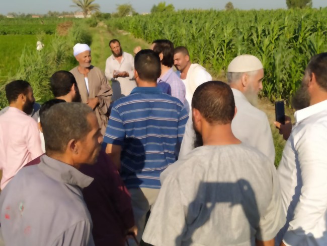 جانب من قافلة الإرشاد الزراعي لحزب النور بمركز كفر الدوار