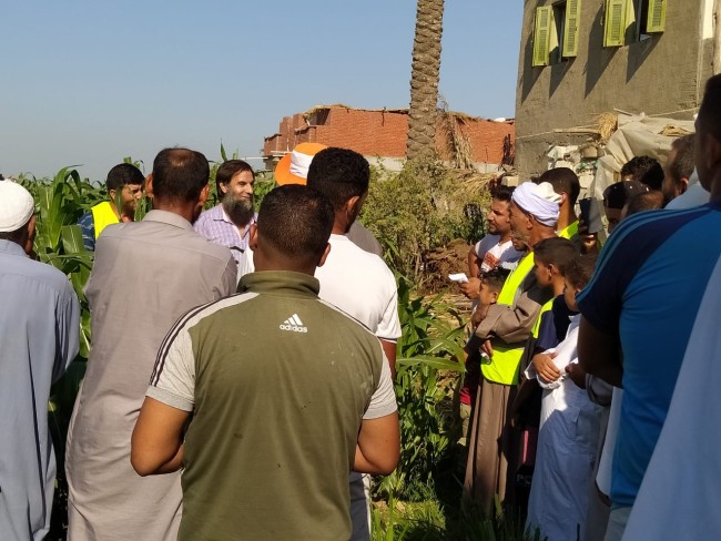 جانب من قافلة الإرشاد الزراعي لحزب النور بمركز كفر الدوار
