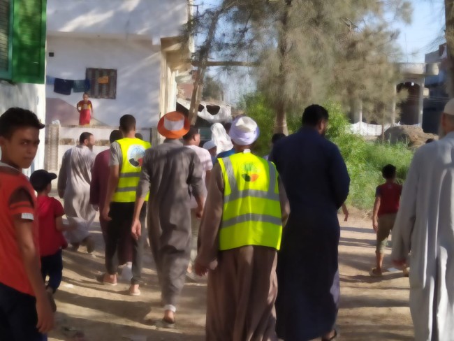 جانب من قافلة الإرشاد الزراعي لحزب النور بمركز كفر الدوار