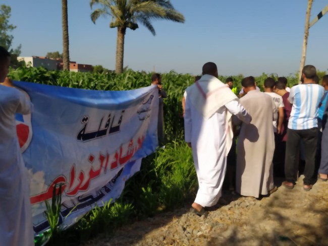 جانب من قافلة الإرشاد الزراعي لحزب النور بمركز كفر الدوار
