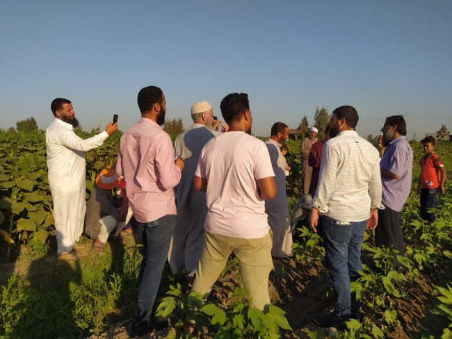 جانب من قافلة الإرشاد الزراعي لحزب النور بمركز كفر الدوار