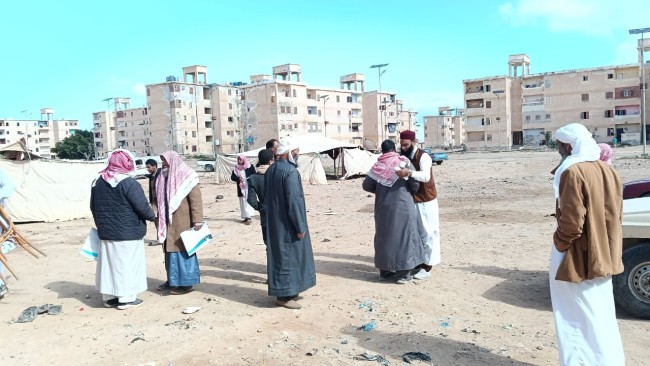 جانب من القافلة الطبية