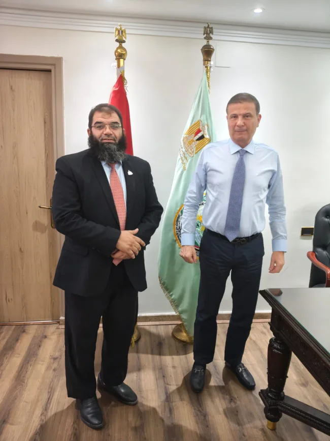جانب من لقاء النائب حمادة سليمان مع وزير الزراعة