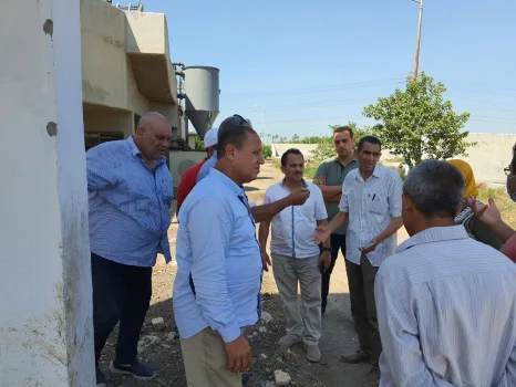 "العرجاوي" يتابع آخر مستجدات الصرف الصحي بقرى مركز أبو حمص.. ويؤكد: نتائج مبشرة قريبًا