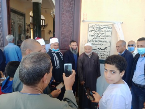 جانب من افتتاح النائب أحمد حمدي للمسجد