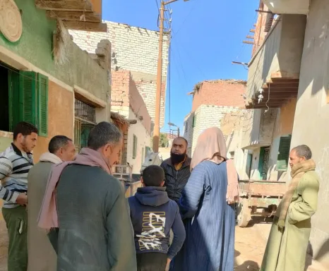النائب عبدالحكيم مسعود يلتقي أهالي قرية الحمام