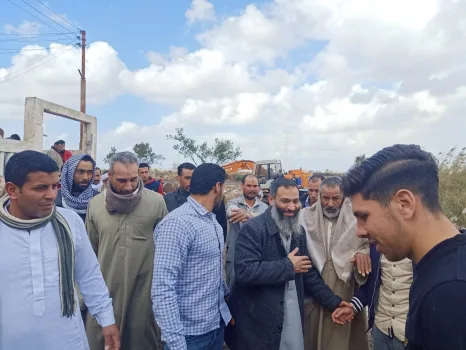 أحمد حمدي يزور قرية الحمراء وعزبة عماره لمناقشة مشاكلهم.. ويتفقد قافلة التبرع بالدم ببولين