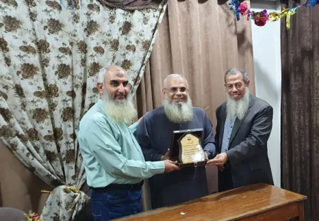 "النور" بالمنوفية يكرم "فرج سلام" لحصوله على درجة الدكتوراة في التاريخ الإسلامي