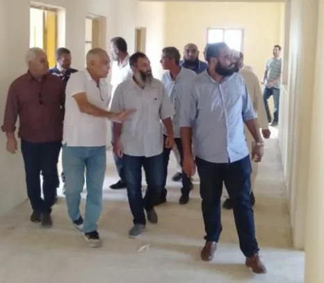 أحمد حمدي يزور معهد دفشو الأزهرى بعزبة طة لمتابعة عملية الترميم والصيانة