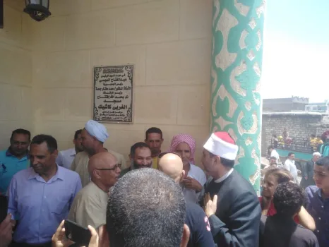 مشاركة النائب أحمد حمدي الأهالي في افتتاح المسجد