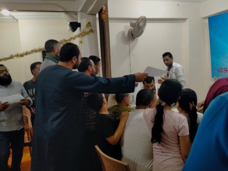 إقبال كبير من أهالي مركز إيتاي البارود للتبرع بالدم