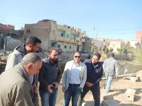 بحضور النائب عبد الحكيم مسعود.. وكيل وزارة الري يتفقد أعمال تغطية الترعة الرئيسية بـ"بوش".. صور