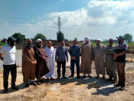 "حمدي" يتابع أعمال إنشاء المعهد الديني الأزهري بقرية "صيرة" بكفر الدوار.. صور