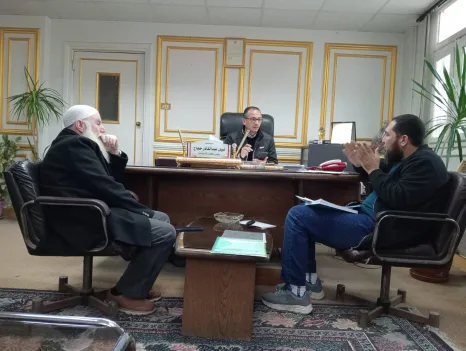 النائب محمود رشاد حبيب يبحث الملفات الخدمية مع رئيس مدينة أبو حمص