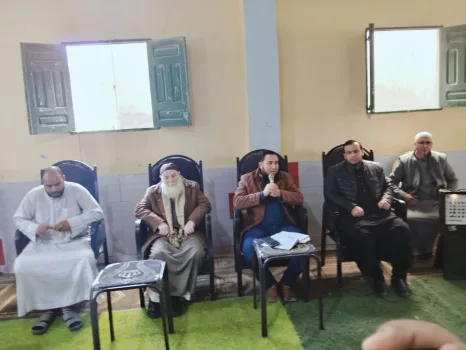 النائب محمود رشاد حبيب يبحث مع أهالي بلقطر الشرقية سبل تحسين الخدمات وتطوير البنية التحتية