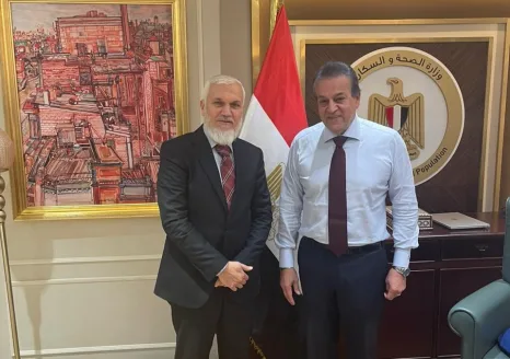 "محمد خليفة" يلتقي وزير الصحة لبحث تطوير المنظومة الطبية بكفر الشيخ وقلين